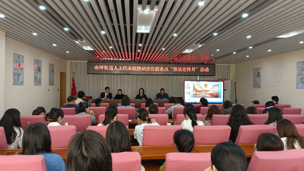 府坪街道人大代表联络站 “法官联系点普法宣传月”活动